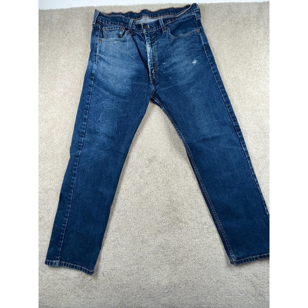 Levi's‎ 505 Jeans Mens 38x30 Blue All Day Comfort Everyday Wear Straight Leg
